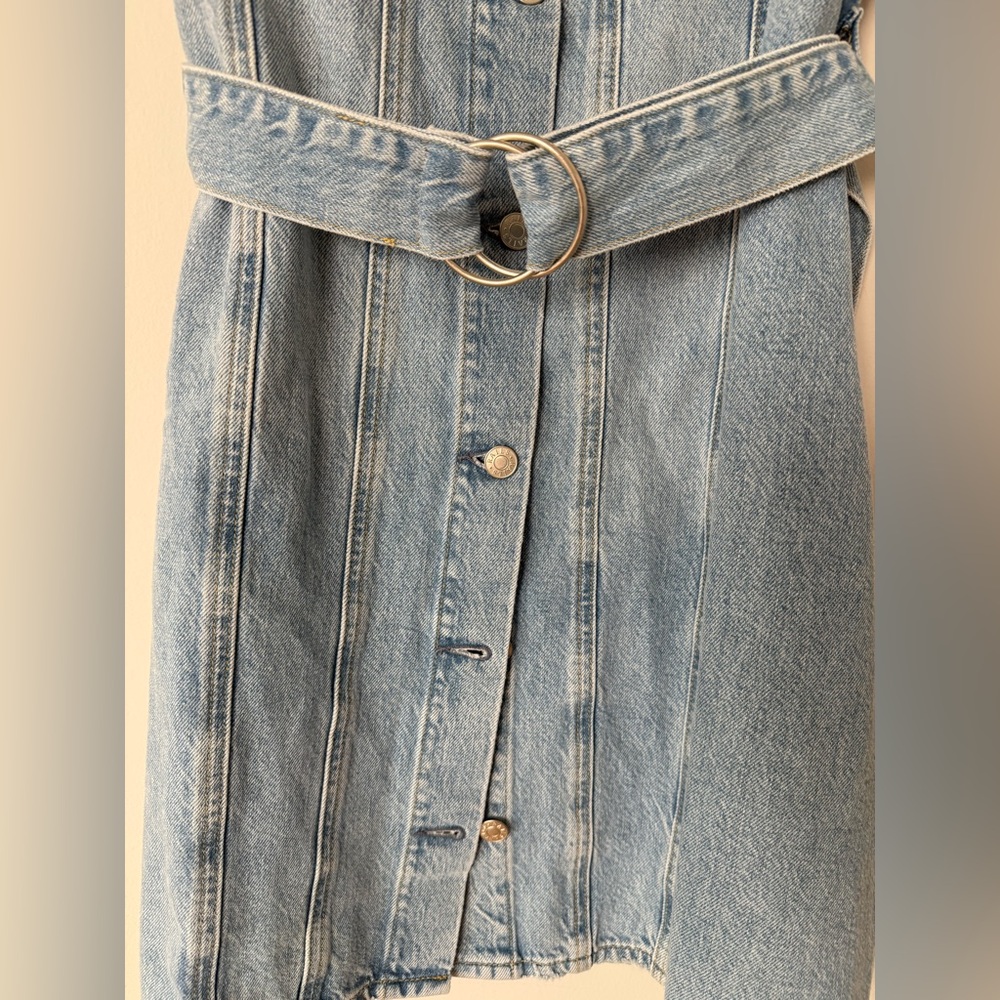 NWT Rails 100% Cotton Wilshire 100% Cotton 90s Inspired Denim Button Up Dress - Picture 10 of 16